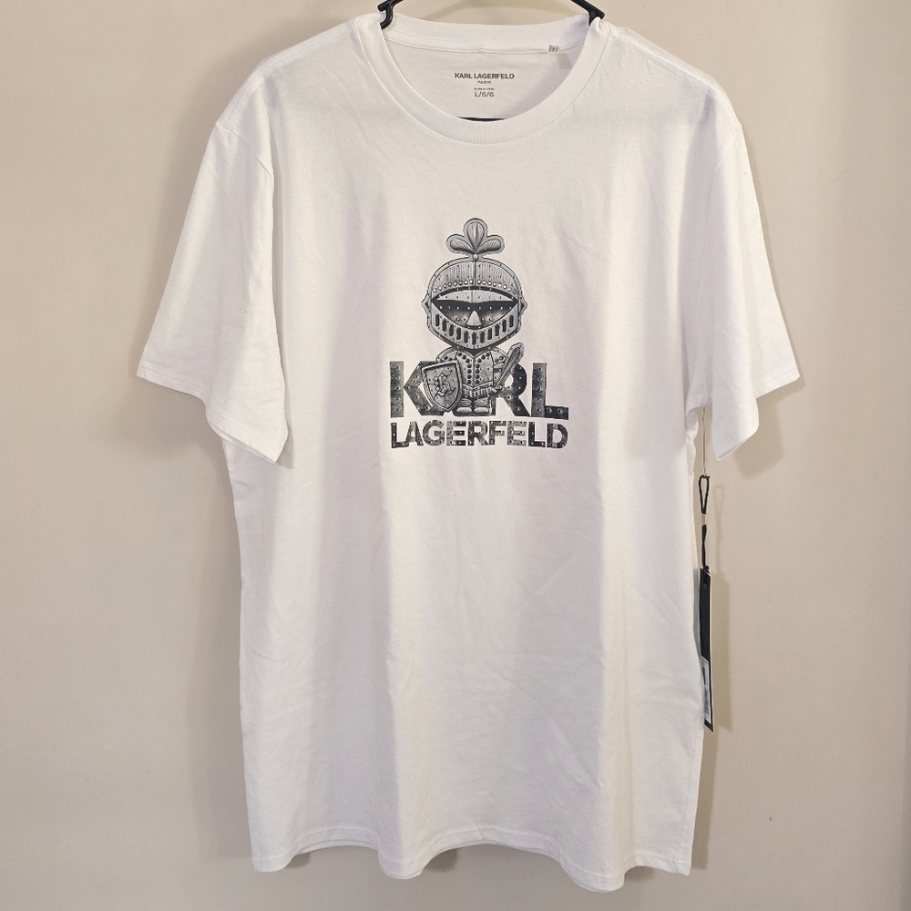 Karl Lagerfeld White Graphic T-Shirt